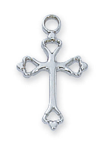 Sterling Silver Cross With Chain 