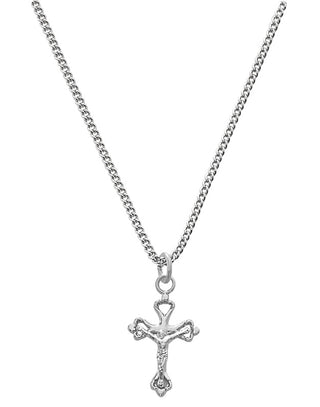 Sterling Silver Baby Crucifix 13" Chain/W"