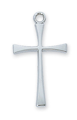 Sterling Silver Cross Chain And Box
