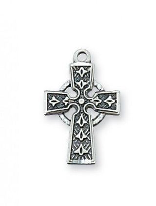 Sterling Silver Celtic Cross with 16" Chain