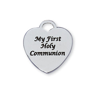 Sterling Silver 1St Communion Heart Pendant