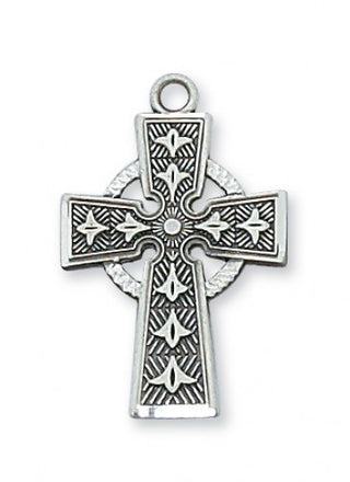 Sterling Silver Celtic Cross with 18" Chain