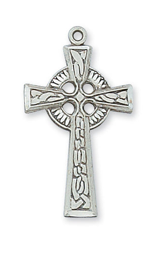Sterling Silver Celtic Cross With Chain