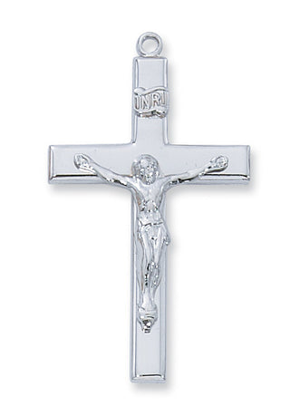Sterling Silver Crucifix WithInch Chain 