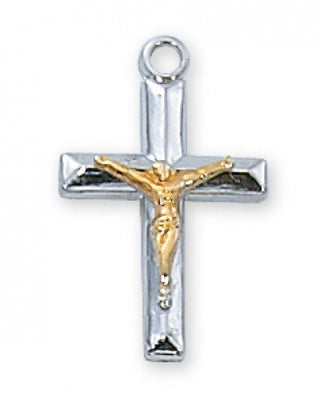 Sterling Silver Crucifix Chain Box 