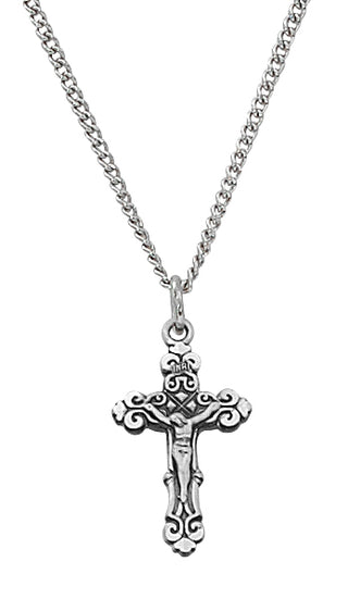 Sterling Silver Crucifix Chain W