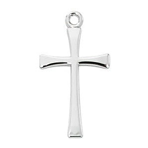 Sterling Cross Pendant L