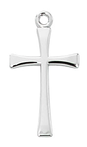 Sterling Cross Pendant L