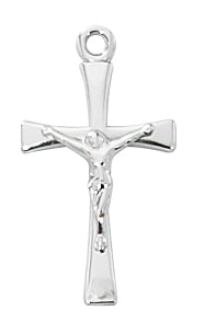 Sterling Crucifix Pendant L