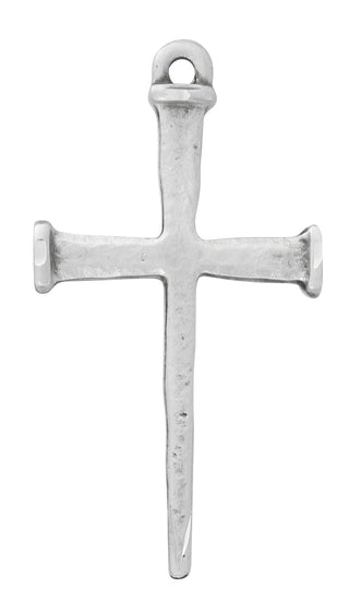 Sterling Silver Nail Cross L