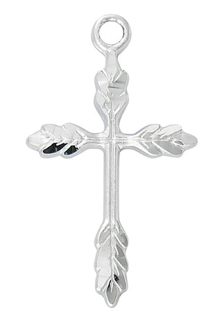 Sterling Silver Wheat Cross L