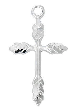  Chain Gold Over Sterling Silver Wheat Cros J