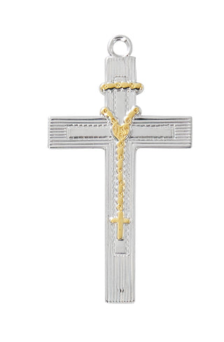 Sterling Silver Rosary Cross L4