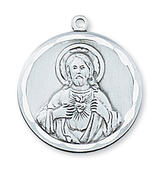 Sterling Silver Scapular WithInch Chain