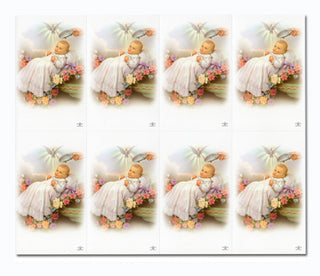 1000-Pack - Baptism 8-Up Micro-Perfed Cards (1000)