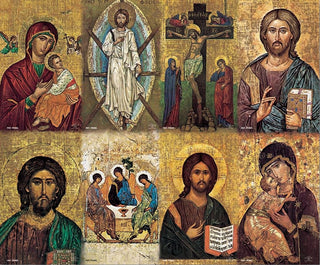 50-Pack - Orthodox Series Assorted Holy Card Sheets