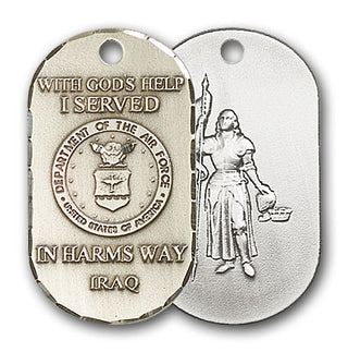Sterling Silver Air Force Iraq Pendant