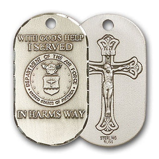Sterling Silver Air Force Pendant