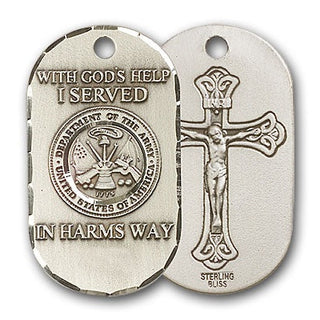 Sterling Silver Army Pendant