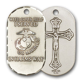 Sterling Silver Marines Pendant