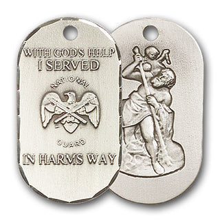 Sterling Silver National Guard Pendant