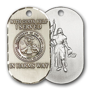 Sterling Silver Army Pendant