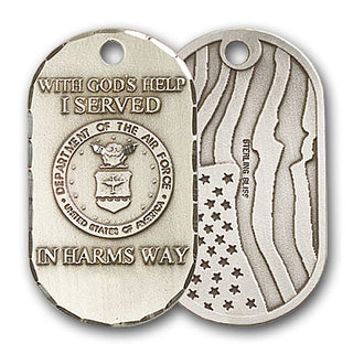 Sterling Silver Air Force Pendant