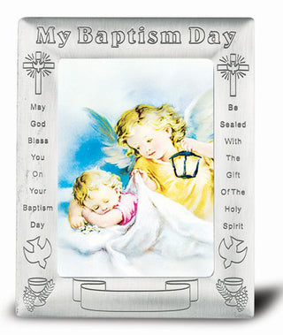 Angel with Latern In Baptism Frame