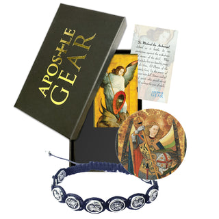 St. Michael Bracelet - Navy Blue