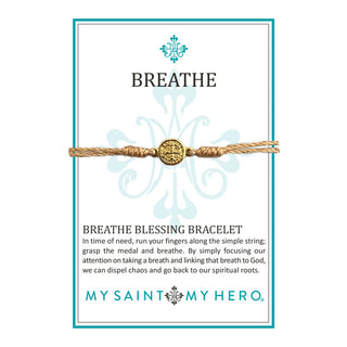Breathe Blessing Bracelet Gold - Gold Metal