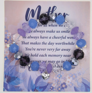 4-pack - Mother Bracelet with card and poly bag