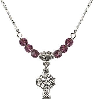 18-Inch Necklace with 4mm Amethyst Beads