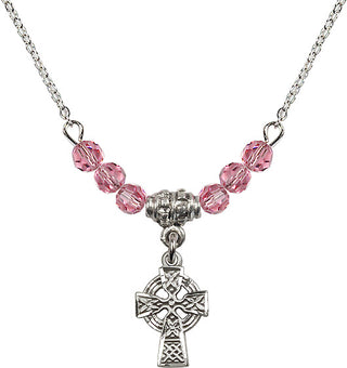 18-Inch Necklace with 4mm Rose Beads