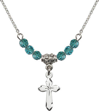 18-Inch Necklace with 4mm Zircon Beads