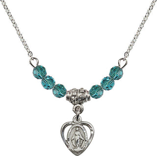 18-Inch Necklace with 4mm Zircon Beads