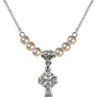 18-Inch Necklace with 4mm Faux-Pearl Beads