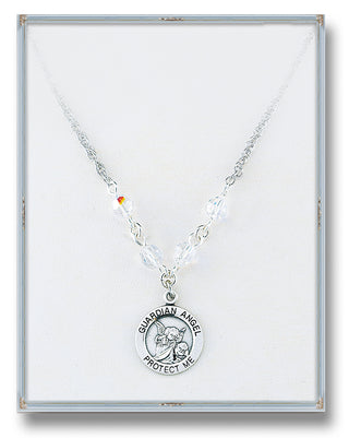 13/16-inch Sterling Silver Miraculous Heart Pendant | 18-inch Chain