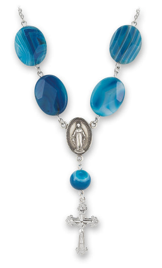 13/16-inch Sterling Silver Our Father/Hail Mary Medal | 20-inch Chain