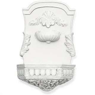Jaimy Seashell Fountain - 28.5-inch — Flat White finish