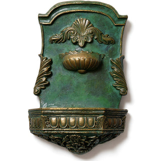 Jaimy Seashell Fountain - 28.5-inch — Green Bronze finish