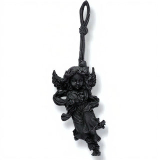 Rope Angel Statue - 25-inch — Dusted Black finish