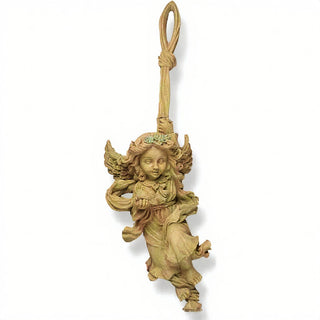 Rope Angel Statue - 25-inch — Dusted Sand finish