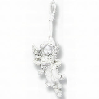 Rope Angel Statue - 25-inch — Flat White finish