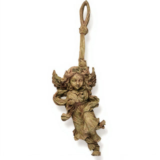 Rope Angel Statue - 25-inch — Gothic Stone finish