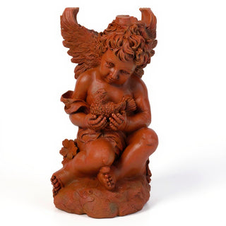 Cherub with Dove Table - 19-inch — Metro finish