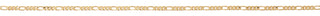18-inch Figaro Rhodium Chain