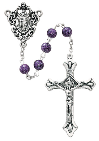 Purple Bead Rosary