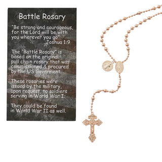 Copper Plated Battle Rosary