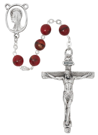 Red Marbeline Rosary Bracelete