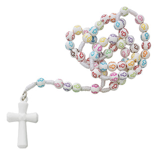 Color Wood Rosary Boxed